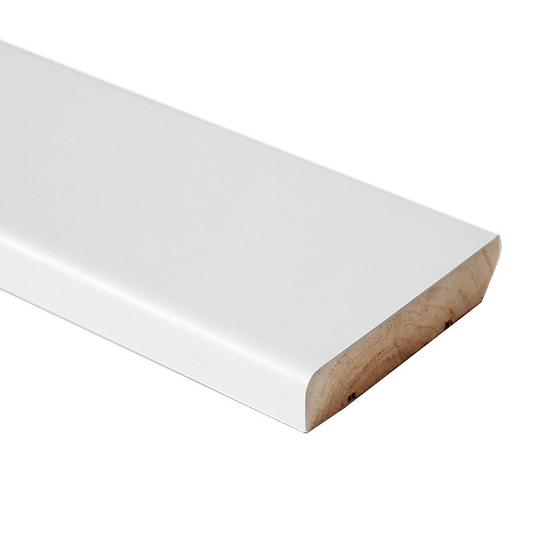 北欧纯实木平板踢脚线仿古开放漆地脚线墙角线贴脚板白色黑色灰色欧式烤漆简约8-8.5cm