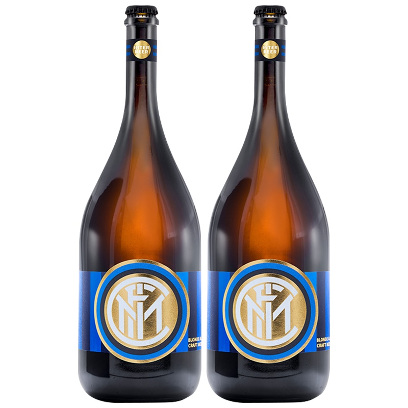 意大利原装进口国际米兰手工精酿啤酒Inter Beer 12.5度麦芽酿造1.5L*2瓶