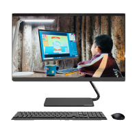 联想(Lenovo)AIO逸 网课商务办公学习台机高性能娱乐家用一体机台式机电脑23.8英寸(i5-10210U 8G 512G SSD 高清全面屏)黑
