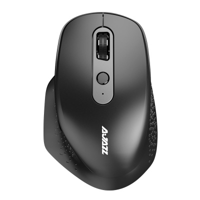 黑爵(AJAZZ)I660T无线蓝牙鼠标 办公鼠标 充电鼠标 2.4G Type-c接收器 三模鼠标 黑色
