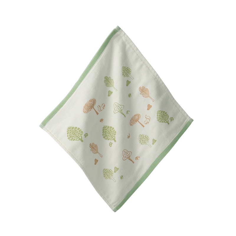 俩个宝宝婴儿口水巾洗脸巾宝宝喂奶巾新生儿纯棉纱布毛巾小方巾手帕男女宝宝童巾