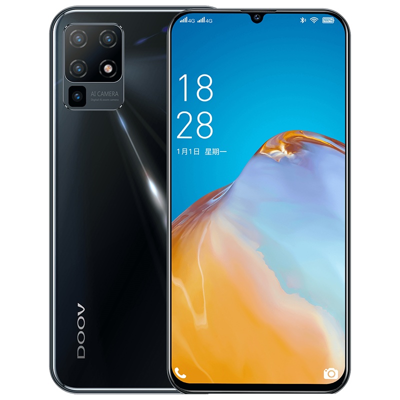 朵唯 X50 Pro 智能手机 幻彩玻璃机身 水滴全面屏4G全网通游戏拍照超薄老人学生双卡双待