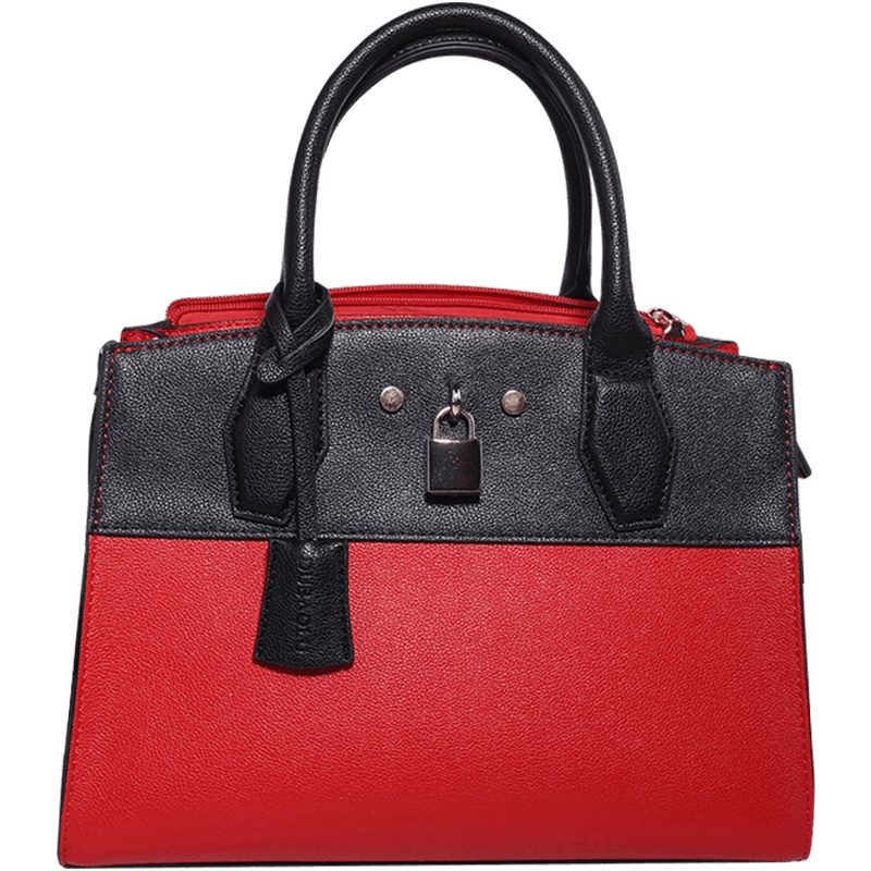 都宝路(dubaolu) 2020秋冬新款欧美时尚撞色大容量斜挎手提街拍包铂金包