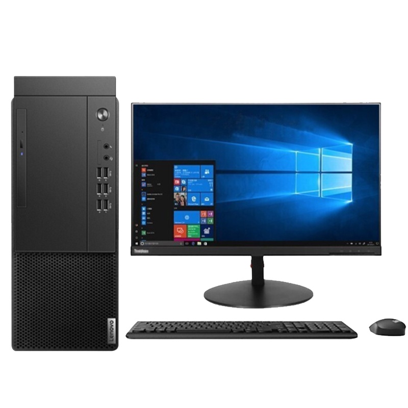 联想(Lenovo)启天M430商用台式电脑套机带19.5英寸显示器( i3-10100 8GB 1TB 集显 W10H 无光驱)