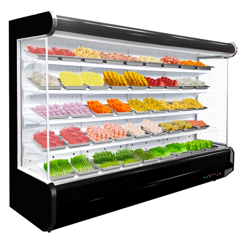 希冷(XILEN)风幕柜水果保鲜柜展示柜超市便利店风冷立式2米3米4米酸奶低温冷藏展示柜饮料柜商用 定制颜色,联系客服咨