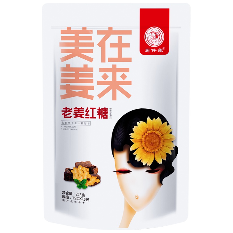 厨伴娘红糖姜茶小袋装颗粒速溶大枣阿胶祛湿去大姨妈宫寒调理气血