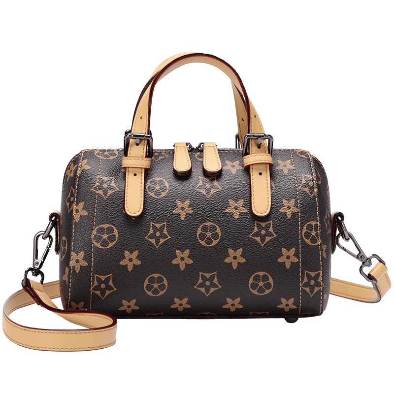 第九城（V.NINE） 包包女2019新款时尚韩版单肩斜挎包百搭潮流手提波士顿女包