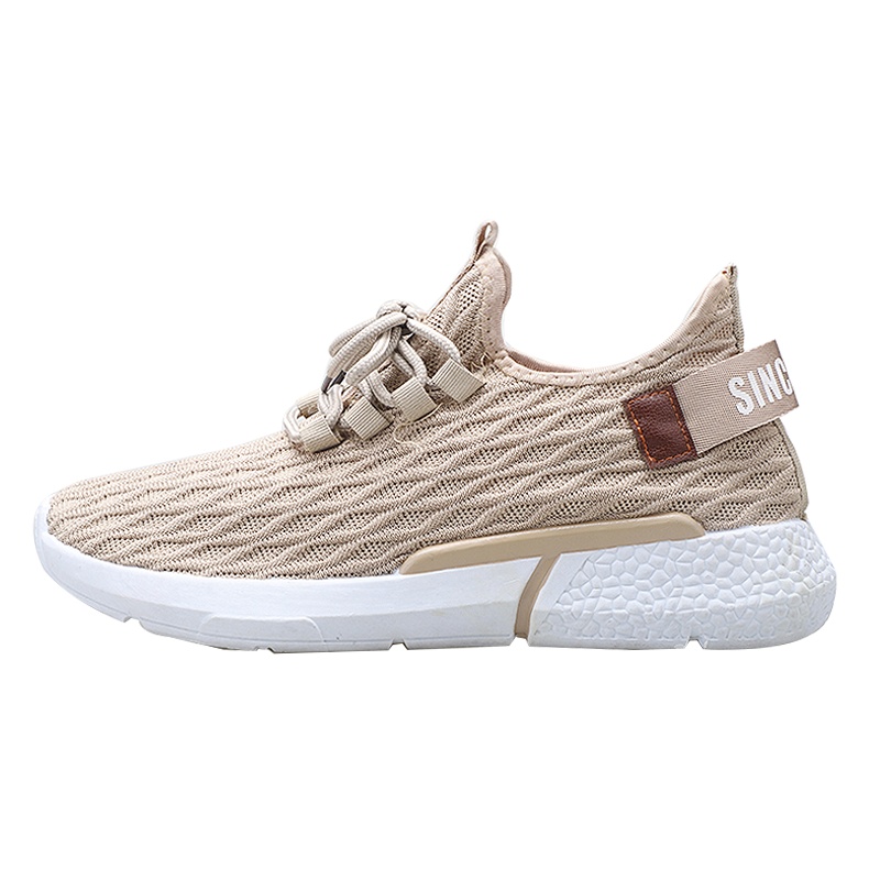 双星运动鞋低帮春季男款低帮网面透气飞织鞋系带轻便休闲学生跑步鞋DS1181