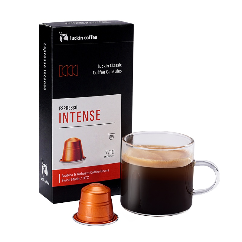 瑞幸咖啡(luckin coffee) 瑞士进口醇香意式浓缩咖啡胶囊 10颗