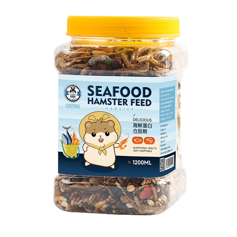 仓鼠粮仓鼠饲料宠物食物仓鼠粮食 昆虫海鲜仓鼠粮1200ml