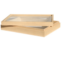 实木昆虫标本盒 展示盒标本相框标本盒子 330×220×65mm 单只装