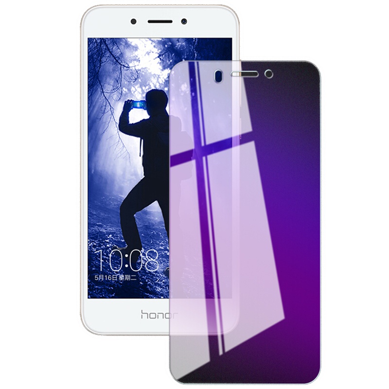 [送手机壳]轻万适用华为畅玩6a钢化膜huawei全面屏抗蓝光贴膜honor
