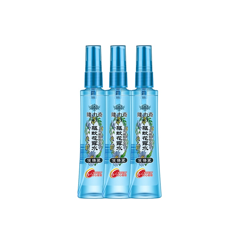 隆力奇 驱蚊花露水 60ml便携装（3瓶装）祛痱止痒驱蚊
