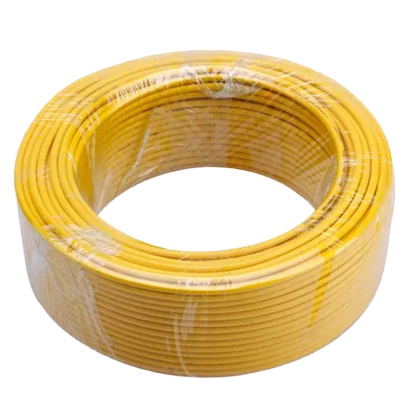 上海江铜胜华单芯软线电线2.5平方国标纯铜铜线BVR线单芯软线黄色100米一卷