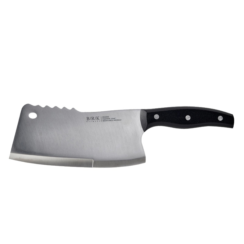 BRK Germany德国菜刀文武刀5CR15MOV不锈钢一体成型刀具锋利坚韧前切后斩背敲一刀三用切片刀切菜刀斩骨刀多用