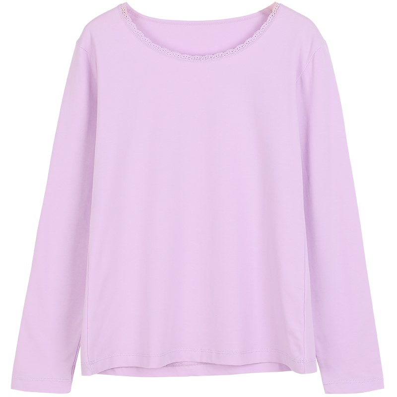 红豆(HODO)女士秋衣棉氨保暖内衣女式打底单件上衣秋冬紧身秋衣打底衫单件