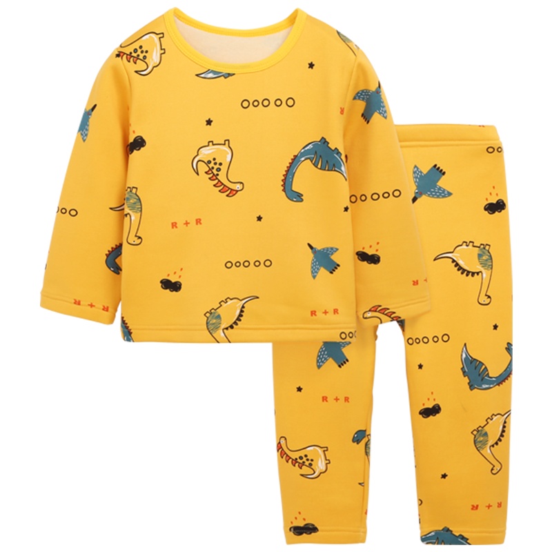 猫人2020牛奶丝保暖秋衣秋裤儿童内衣套装