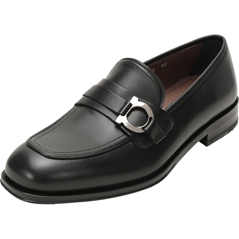 Salvatore Ferragamo 菲拉格慕 男士 PERTH系列牛皮乐福鞋商务皮鞋 0741507 EEE