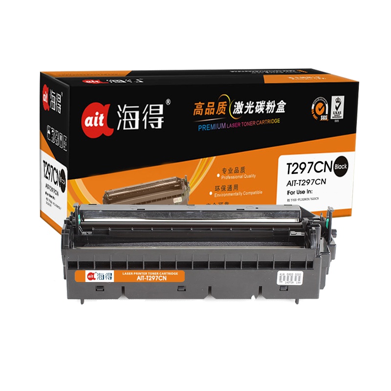 海得AIT-T297CN硒鼓专业版黑色单支装适用松下KX-FL323CN(KX-FAD297CN鼓架)打印页数10000