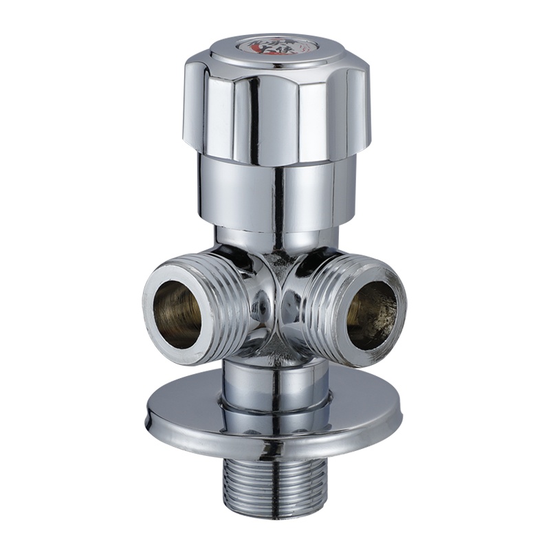 一进二出三角阀 铜 三通阀 一进二出双出水 冷热通用 两用