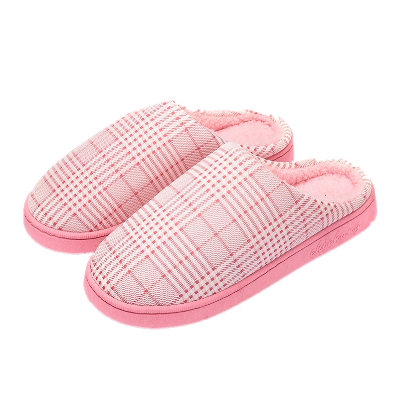 潮路思2019秋冬款亲子装卡通情侣棉拖鞋女 男家居室内日韩木地板拖加厚底防滑托鞋