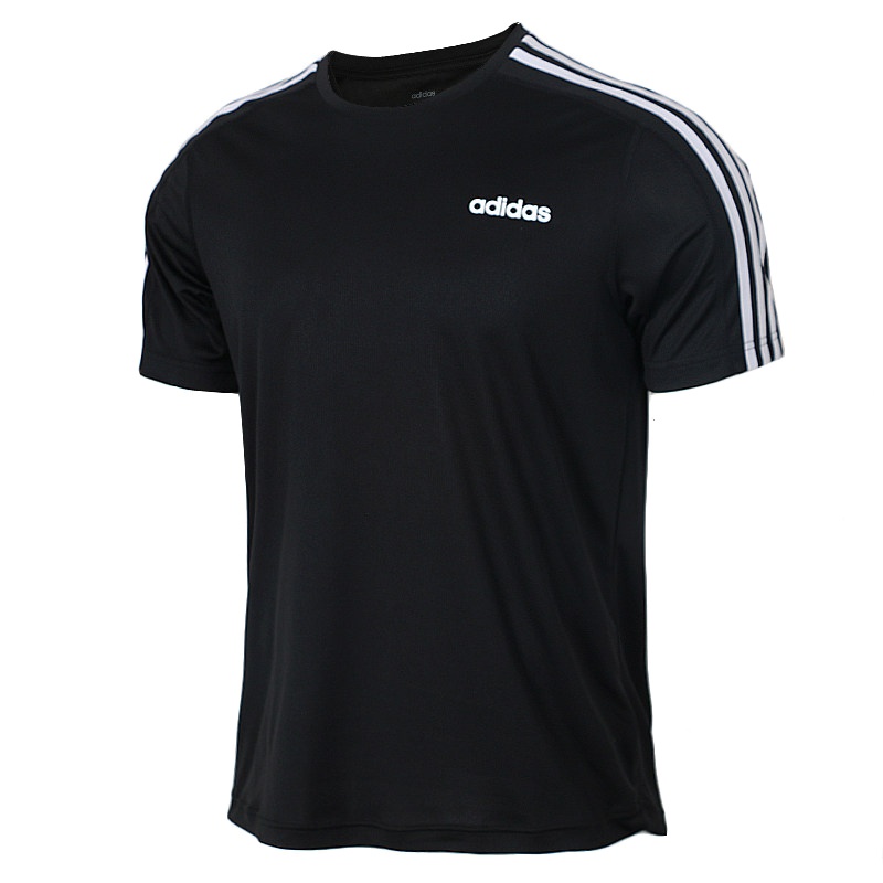 阿迪达斯(adidas)2019夏季男士休闲圆领透气训练短袖运动T恤DT3043