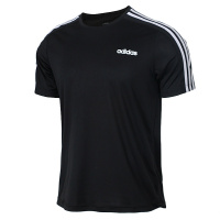 阿迪达斯(adidas)2019夏季男士休闲圆领透气训练短袖运动T恤DT3043
