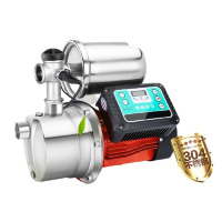 自吸泵家用全自动220V水井抽水泵自来水加压古达智能变频不锈钢增压泵 手动款450W自吸9米