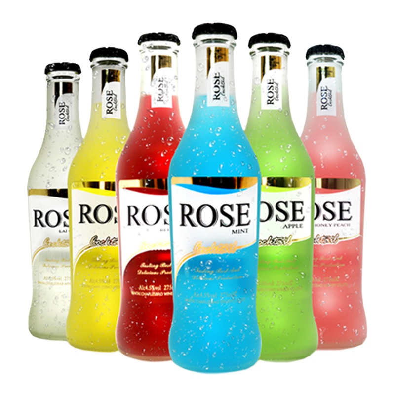 果味洋酒ROSE鸡尾酒(预调酒)混合味275ml*6支礼盒装 新老包装交替发货