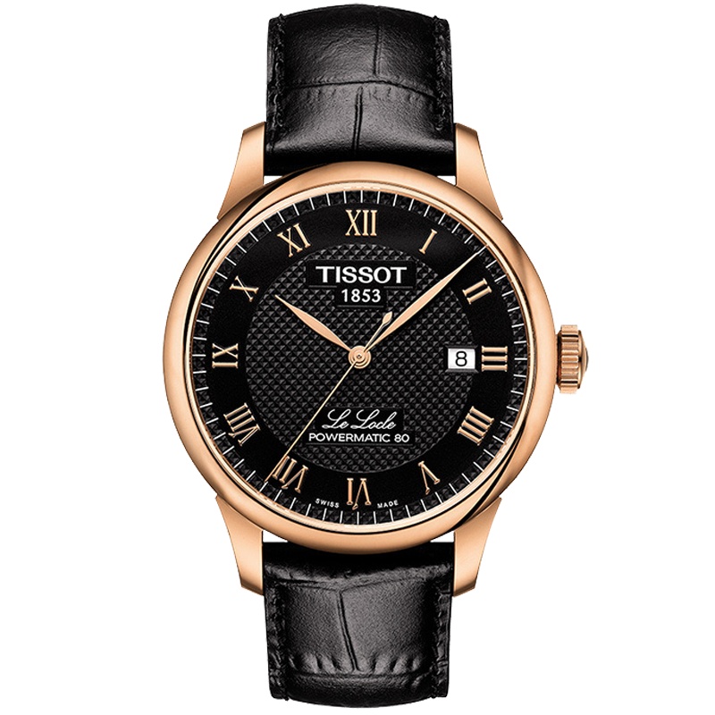 天梭(TISSOT)瑞士手表官方正品男表 力洛克全自动机械皮带男士经典时尚机械表 男T006.407.36.053.00