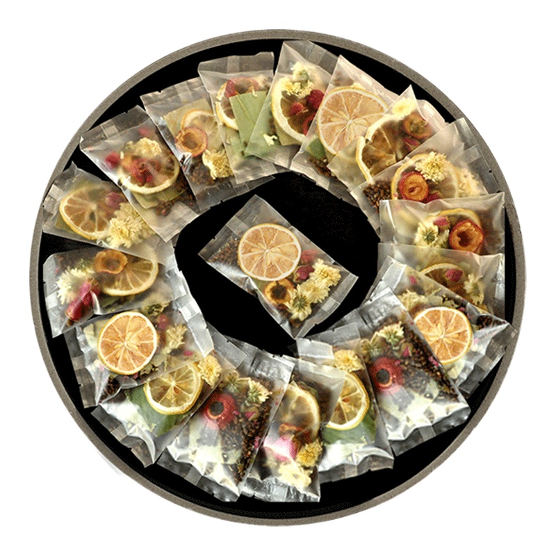 柠檬荷叶茶 享美丽修肚身组合花茶玫瑰菊花 柠檬荷叶茶50g试用装[不送杯]