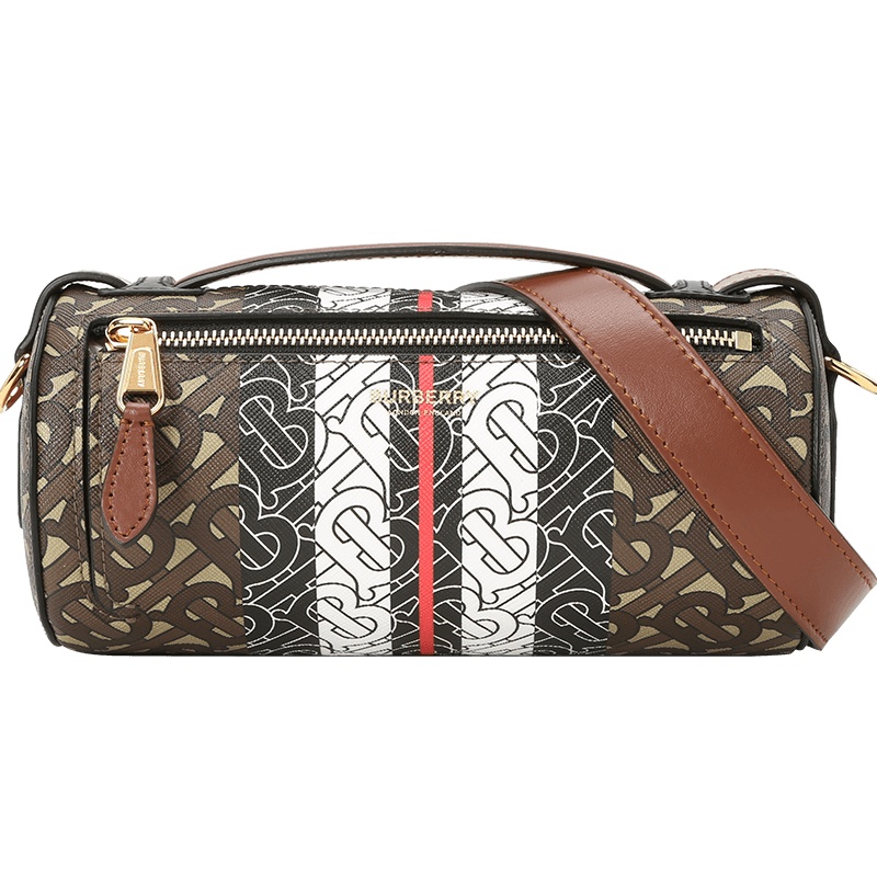 预售 BURBERRY The Barrel 巴瑞尔包 TB标识TB LOGO织物8020170金扣 女士手提单肩斜挎包