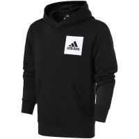 【自营】adidas男服卫衣连帽套头衫休闲运动服S98769 L S98769黑色