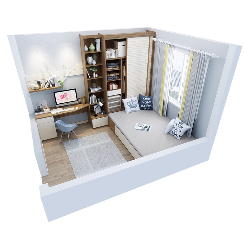 索菲亚 意大利百叶定制衣柜整体全屋现代简约风走入式卧室经济型 元/平方米