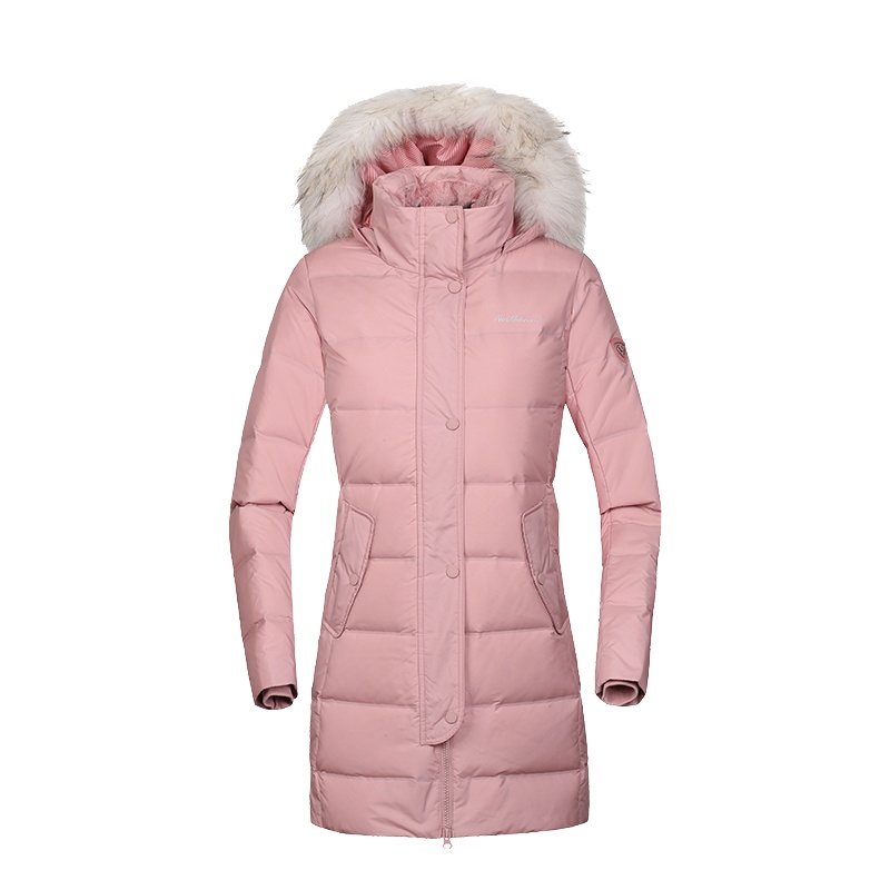 诺诗兰(NORTHLAND)户外羽绒衣户外秋冬女式运动时尚休闲防风保暖加厚中长款白鹅绒羽绒服GD072610