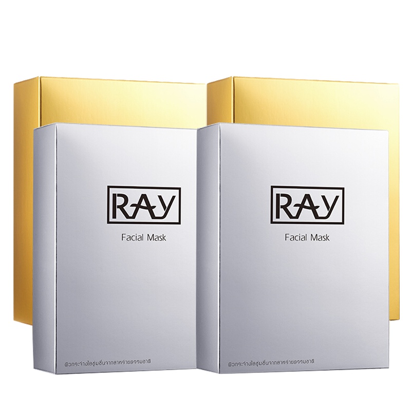 [4盒]妆蕾RAY蚕丝金色面膜2盒+银色面膜2盒