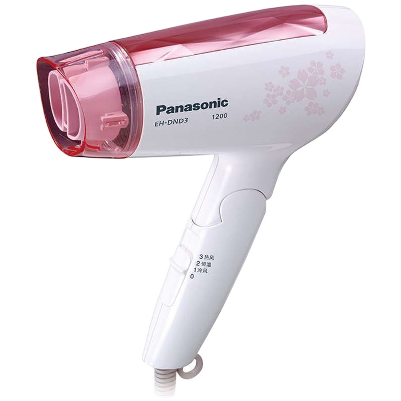 Panasonic/松下电吹风EH-DND3-P 50℃健康恒温护发 速干风嘴 便携小巧 正品