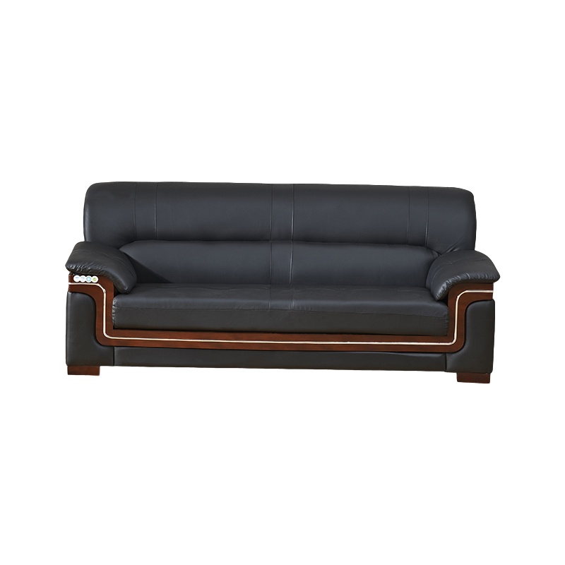 慧采云 办公家具商务西皮会客沙发三人位办公室沙发接待室沙发