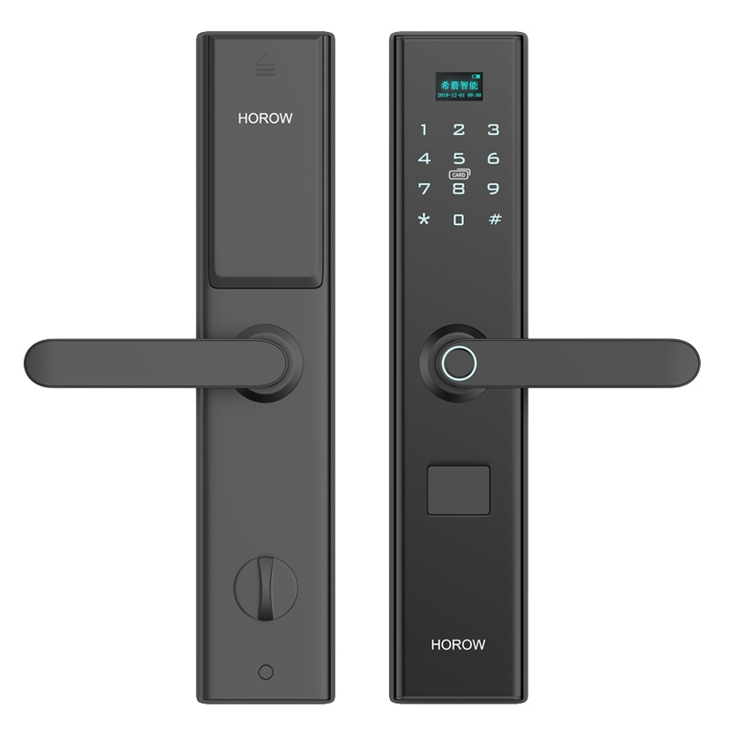 希箭 指纹锁密码锁家用防盗门酒店门锁电子锁全自动刷卡锁 X5半自动智能锁