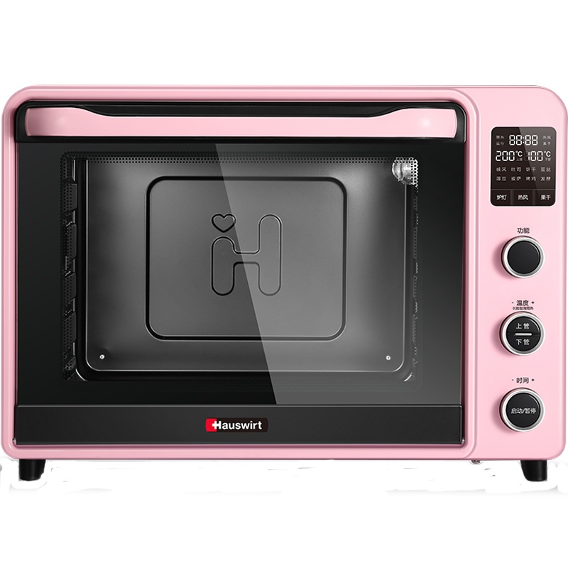 [刘涛推荐]Hauswirt/海氏电烤箱C40粉色升级款家用烘焙多功能电子式智能40L大容量热风循环低温发酵上下独立控温