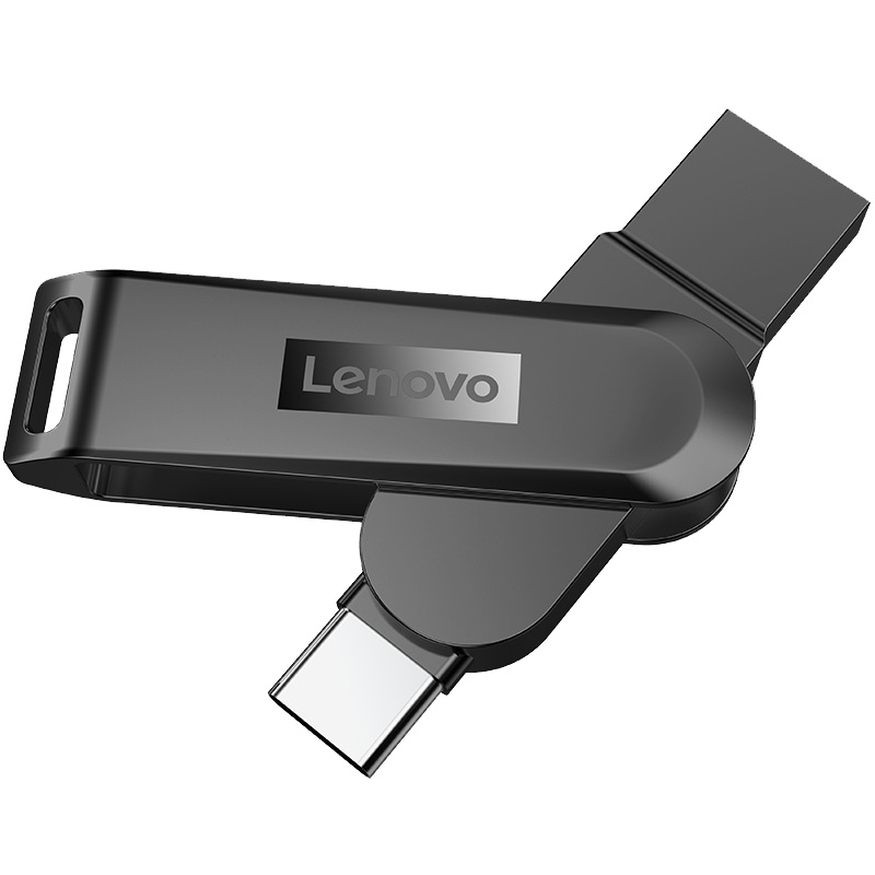 联想小新U盘X3C Typec双接口64G黑色手机U盘闪存盘USB3.1高速优盘