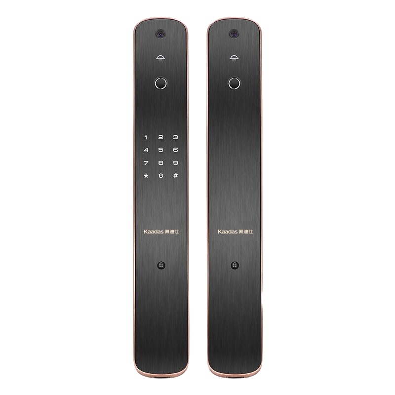 [新品]凯迪仕智能锁 K19-V 红古铜 全自动指纹锁家用防盗门锁电子锁密码锁