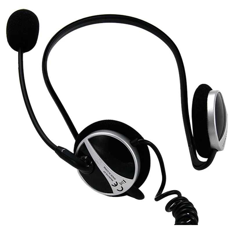 双飞燕 HS-5P 后挂式耳麦 游戏耳机 带麦克风 线控台式机电脑耳麦