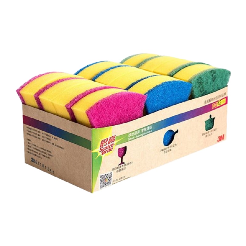 3M 思高海绵百洁布多功能组合装12片*2组