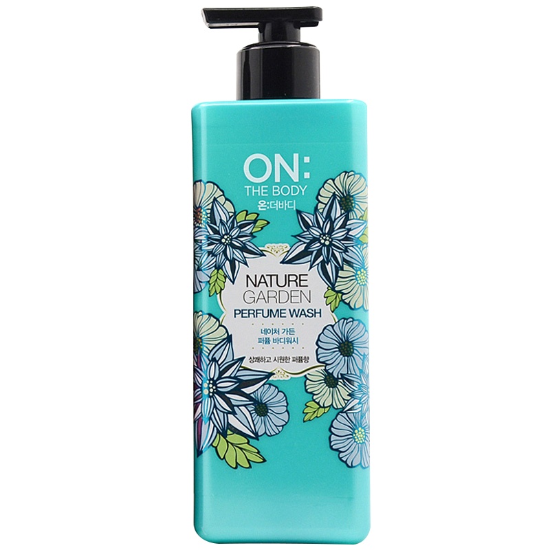 [香水沐浴露]ON THE BODY 自然花园香水沐浴露 900ML 柠檬香气 清新滋润 保湿补水 各种肤质 成人 带泵