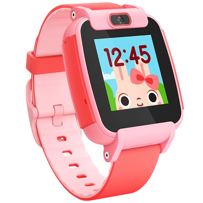 搜狗糖猫儿童电话手表视频版T3 多重定位消息短提醒内置扬声器拍照 粉色