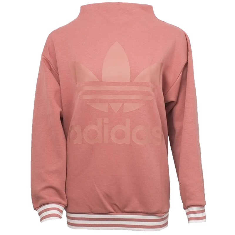 阿迪达斯三叶草女装2018春新款运动休闲针织卫衣套头衫CD6920