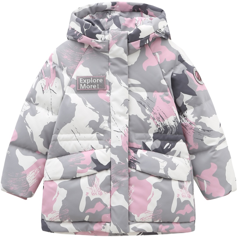 波司登2020新款羽绒服极寒系列儿童迷彩连帽保暖时尚T00142202