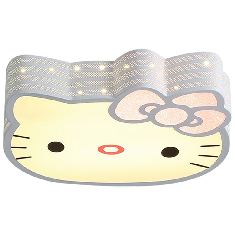[环森照明]LED hello kitty猫灯吸顶灯女孩公主房间卡通女童卧室灯适用范围10㎡-15㎡