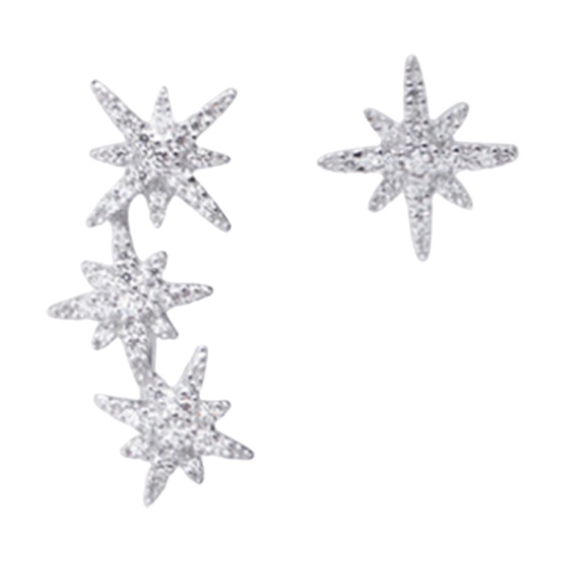 [直营]APM Monaco不对称流星耳环 设计感银耳钉气质 长款挂耳耳饰精致AE10118OX